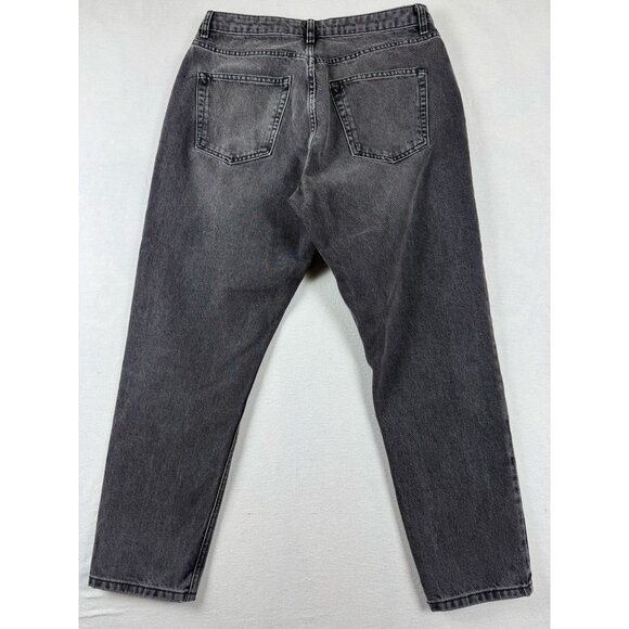Top Shop Women's Mom Jeans Skinny Leg High Rise Five Pockets Gray Size W32XL30 - Picture 2 of 10